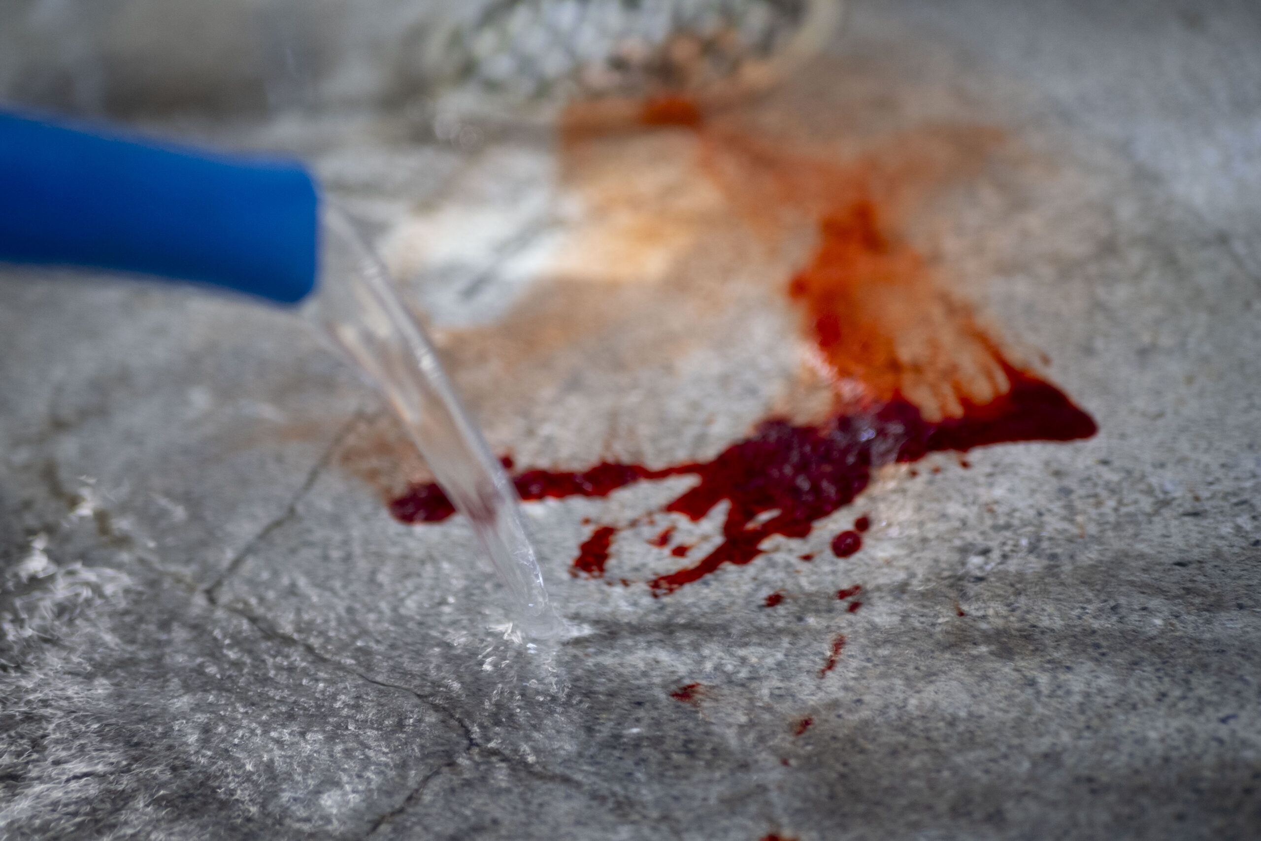 血糊使用の撮影について（廃墟スタジオエリア）